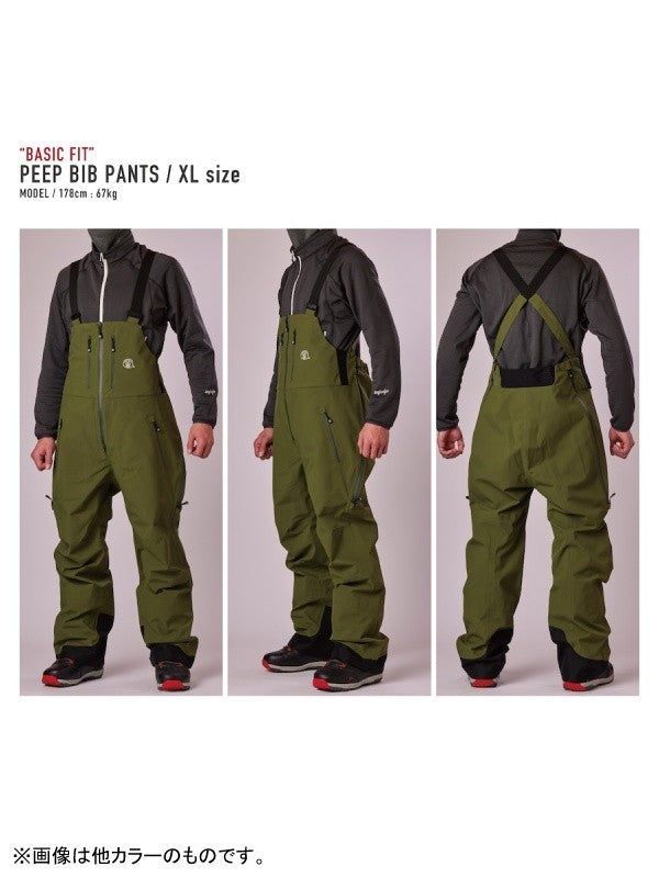 24/25モデル PEEP BIB PANTS BASIC FIT #BLUEGREY|unfudge outerwear