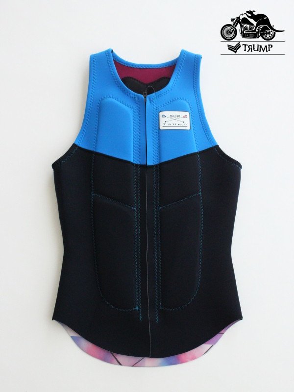 LIFE VEST #Mブルー×ブラック/ワイン×ピンクタイダイ｜TRUMP WETSUITS【GW_SALE】