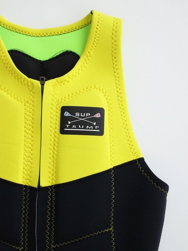 LIFE VEST #Nイエロー×ブラック/Lグリーン×柄|TRUMP WETSUITS