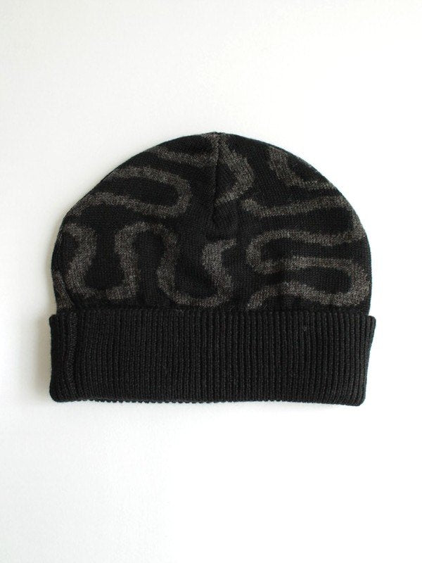 25/26モデル WT JACQUARD BEANIE #BLACK/GRAY|NOMADIK