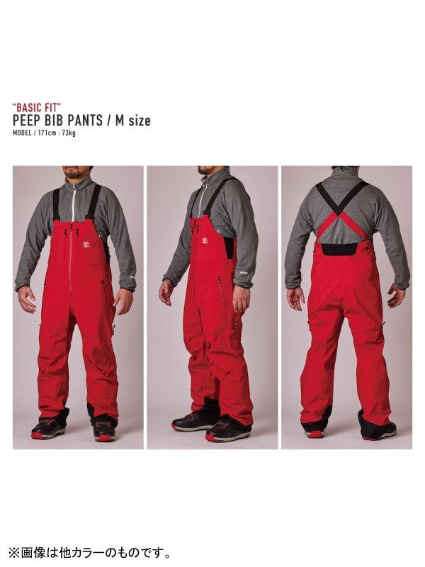 24/25モデル PEEP BIB PANTS BASIC FIT #BLUEGREY|unfudge outerwear
