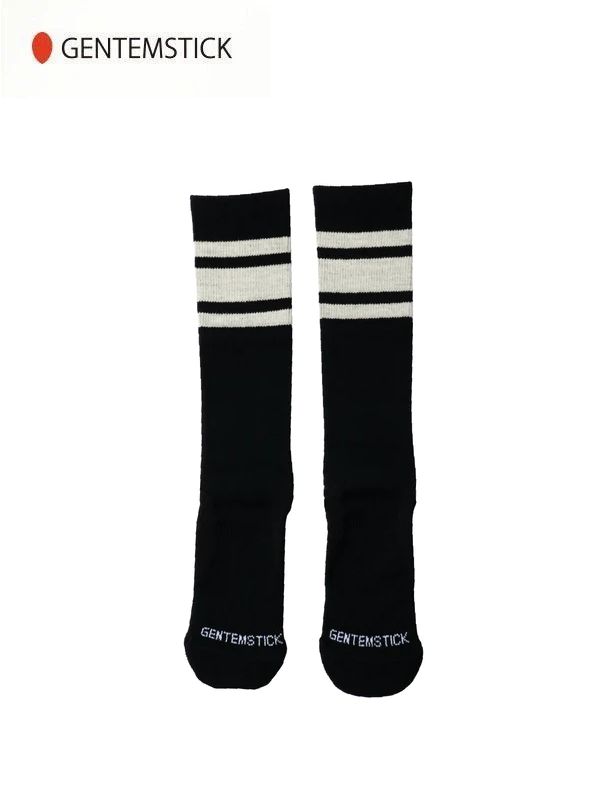 LW SOCKS / ROUND TOE #BLACK｜GENTEM STICK