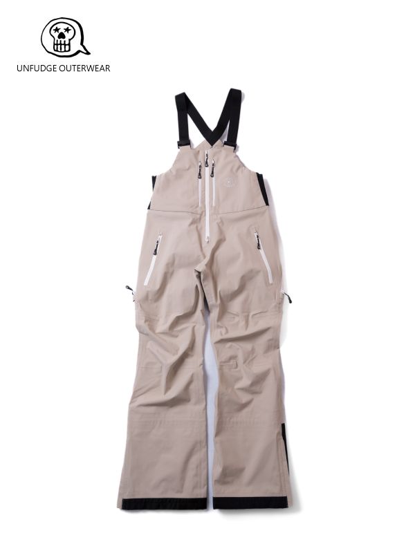 23/24モデル SMOKE BIB PANTS SLIM FIT #BEIGE｜unfudge outerwear