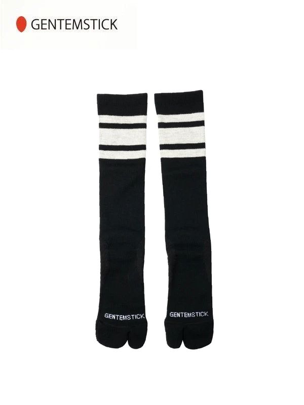 LW SOCKS / 2 TOE #BLACK|GENTEM STICK
