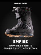 【Men】26/27モデル EMPIRE S4 #HOT BLACK [572620-1000]｜DEELUXE