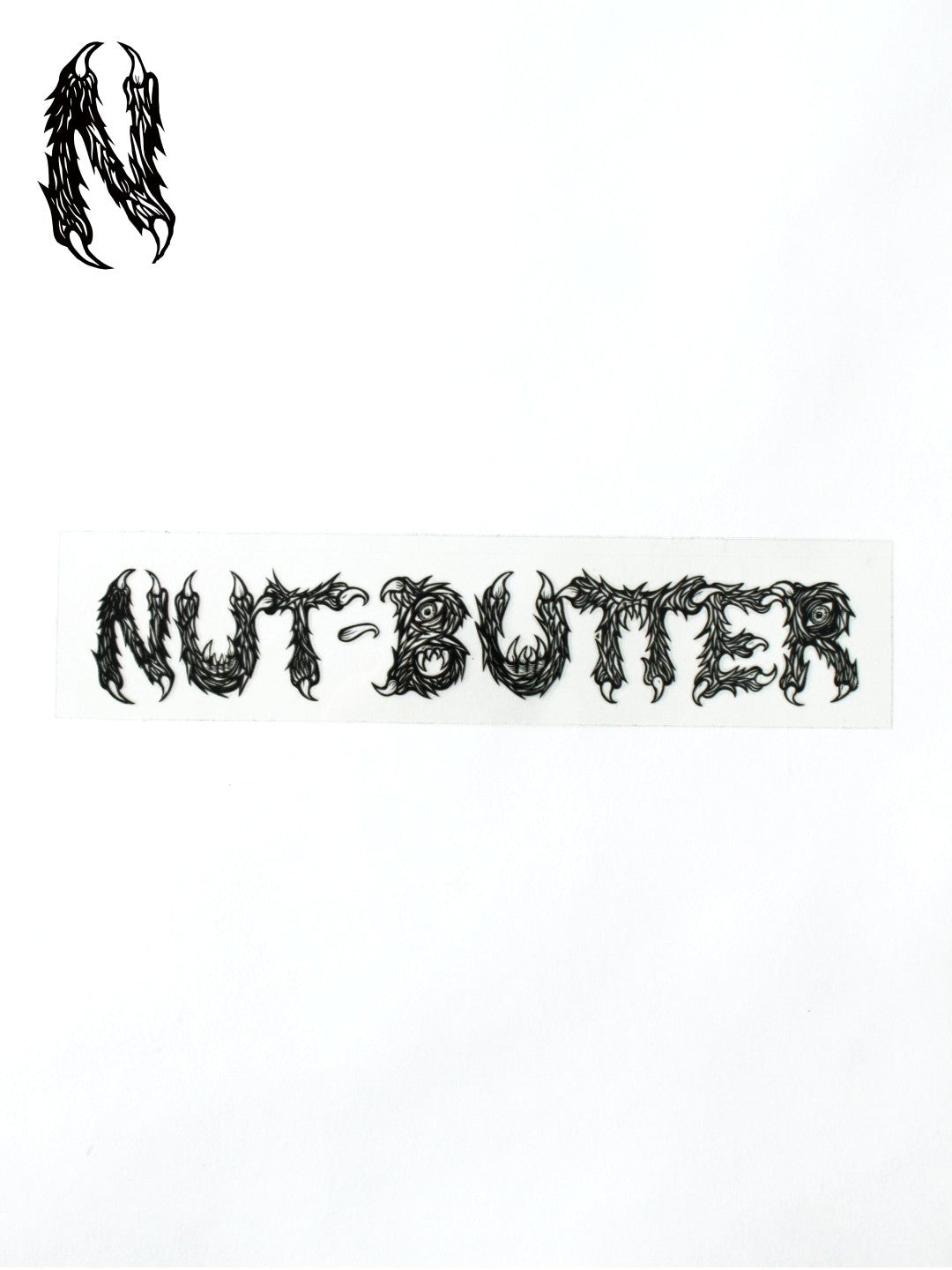 NUT-BUTTER ロゴ 転写ステッカー #BLACK｜NUT-BUTTER