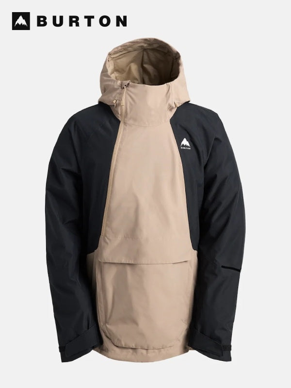 25/26モデル Men's Reserve 2L Relaxed Anorak Jacket #SUMMIT TAUPE/TRUE BLACK [302591]｜BURTON