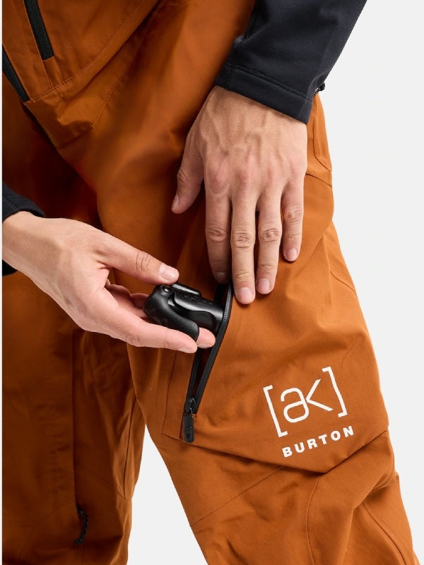 25/26モデル Men's [ak] Cyclic GORE-TEX 2L Bib Pants #CHESTNUT BROWN [220601]｜BURTON