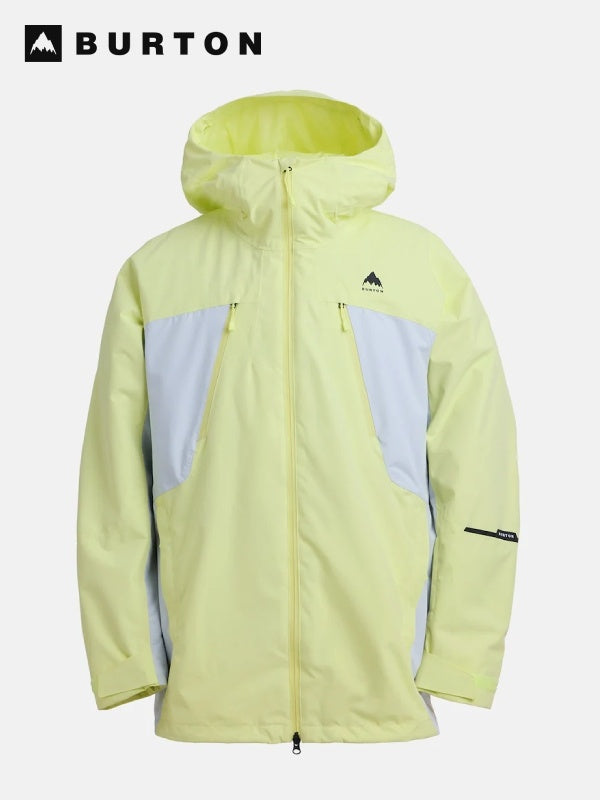 25/26モデル Men's Reserve 2L 3-In-1 Jacket #GLOW YELLOW GREEN/GRAY CLOUD [304841]｜BURTON