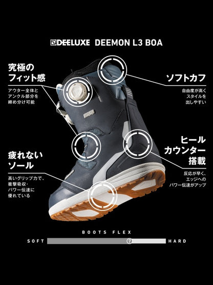 24/25モデル DEEMON L3 BOA S4 #NIGHT RUNNER [572326-1000/9634]｜DEELUXE