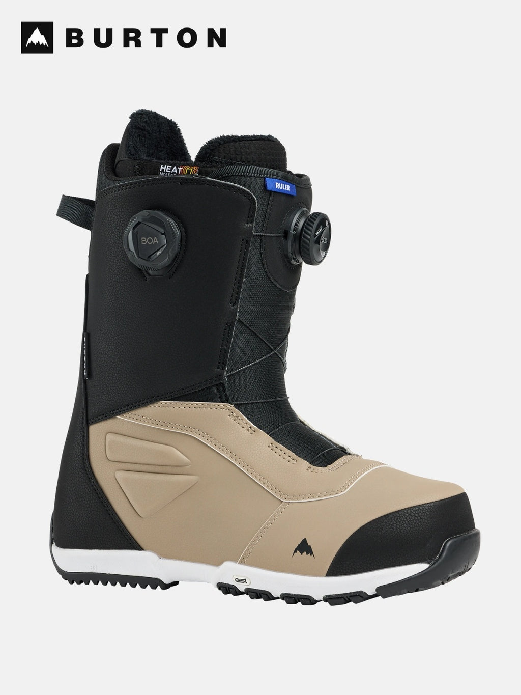25/26モデル Men's Ruler BOA Wide Snowboard Boots #BLACK/SUMMIT TAUPE [203171]｜BURTON