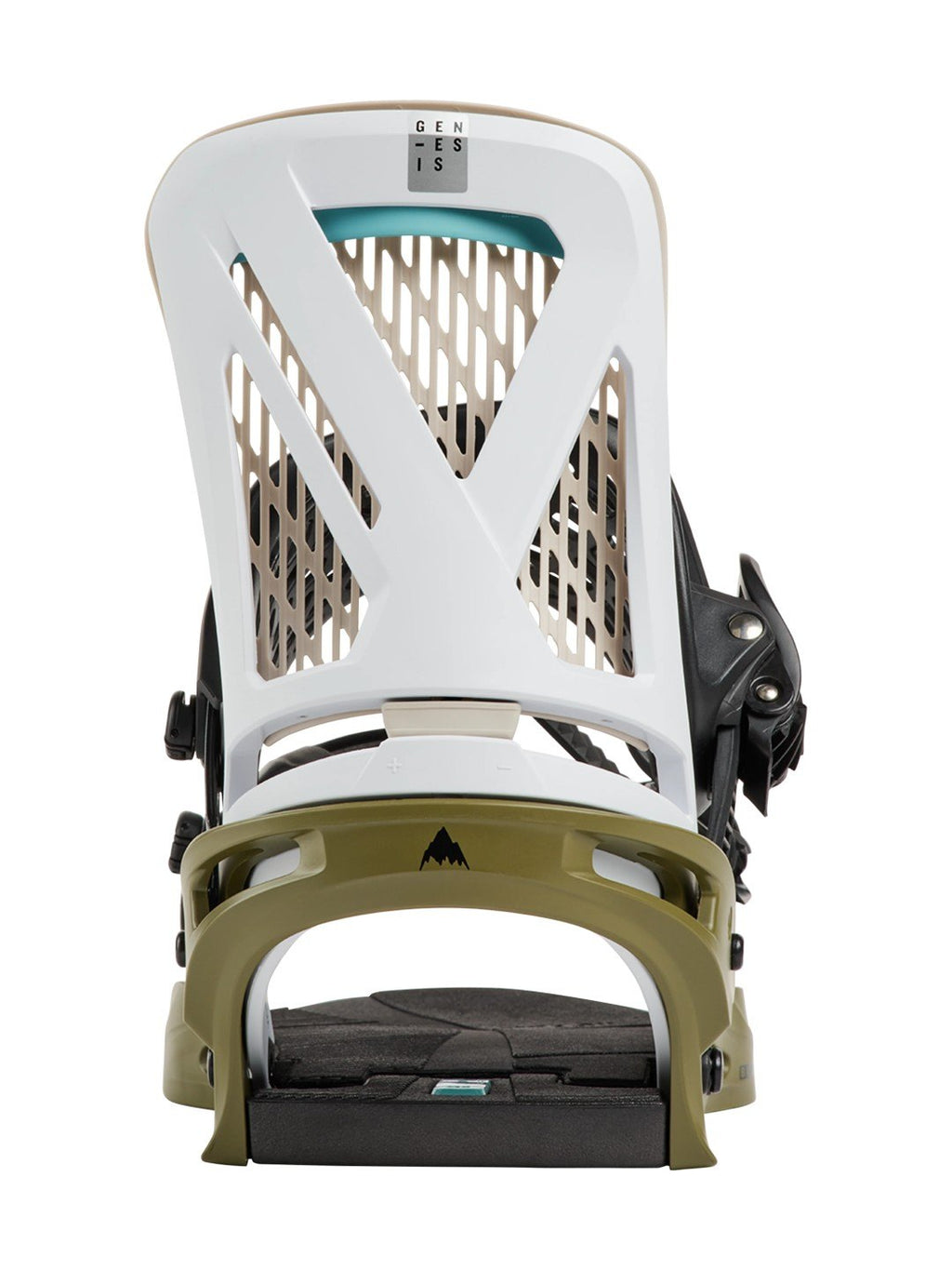 【Men】26/27モデル Men's Genesis Re:Flex Snowboard Bindings #WHITE/DRIED MOSS [105471]｜BURTON