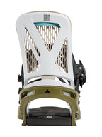 【Men】26/27モデル Men's Genesis Re:Flex Snowboard Bindings #WHITE/DRIED MOSS [105471]｜BURTON