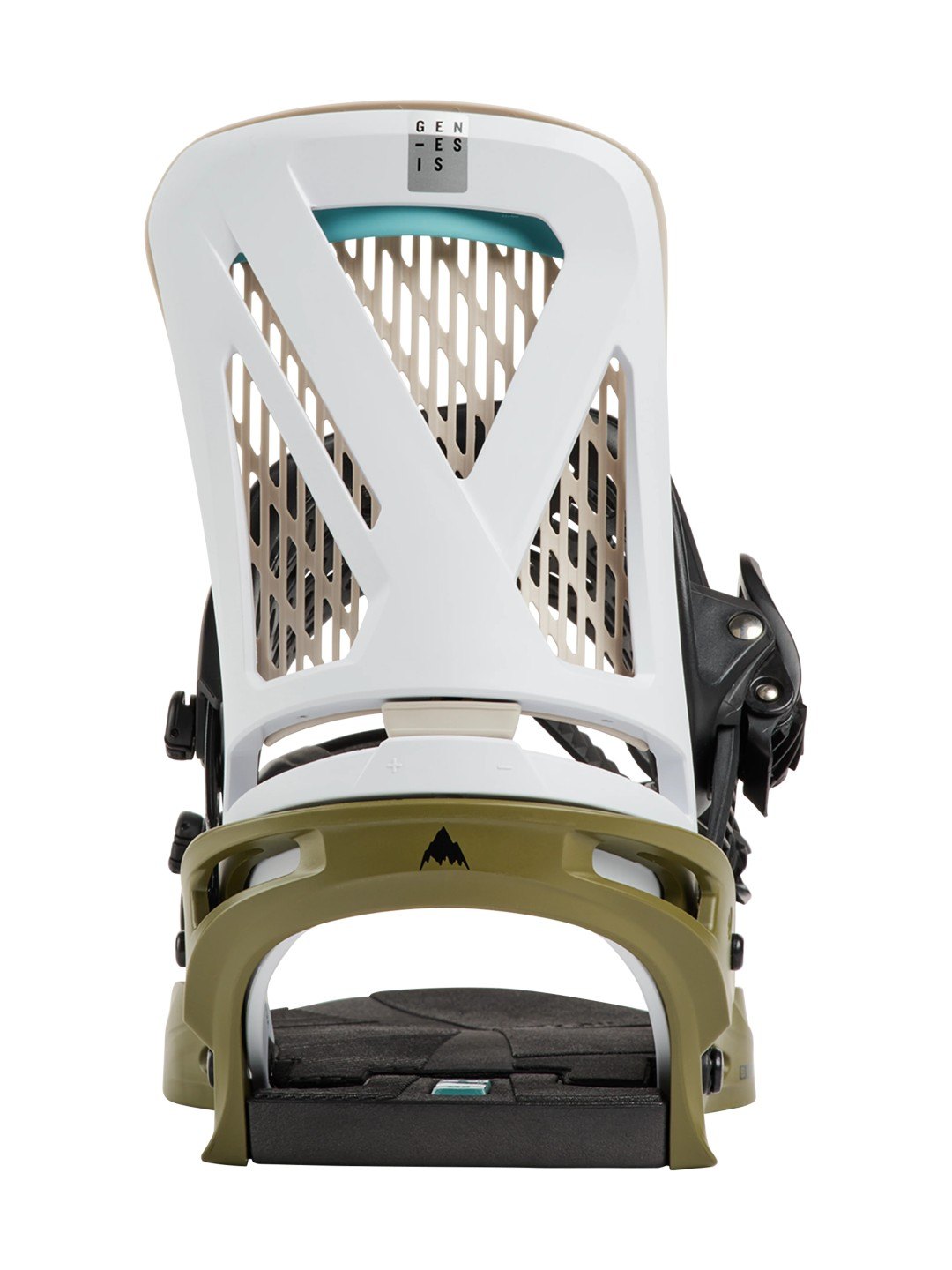 【Men】26/27モデル Men's Genesis Re:Flex Snowboard Bindings #WHITE/DRIED MOSS [105471]｜BURTON