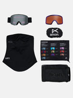 25/26モデル M6 Goggles + Bonus Lens + MFI Face Mask #Smoke/Perceive Sunny Onyx [305461]｜ANON