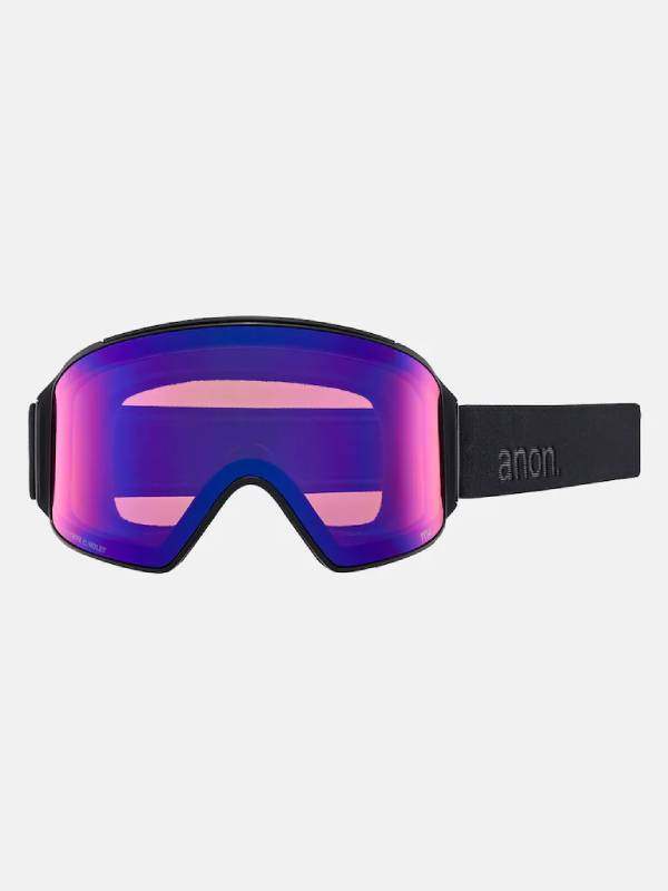 24/25モデル M4 Low Bridge Fit Goggles Cylindrical Bonus Lens Mfi Face Mask #Smoke/Perceive Sunny Onyx [203401]｜ANON