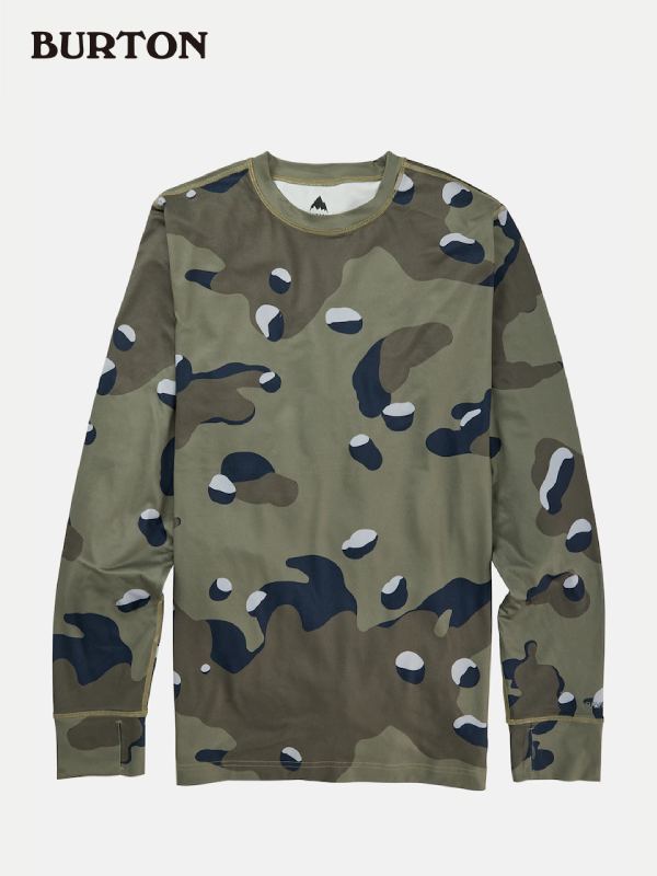 23/24モデル MDWT Base Layer Crew #Forest Moss C Camo [102571]｜BURTON