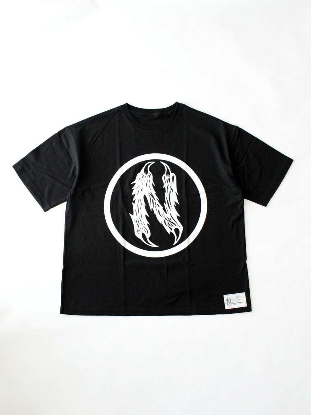 N ロゴ 5.6オンス ビッグシルエット Ｔ #BLACK｜NUT-BUTTER