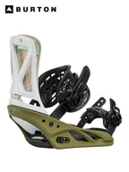 【Women】26/27モデル Women's Escapade Re:Flex Snowboard Bindings #WHITE/DRIED MOSS [105431]｜BURTON