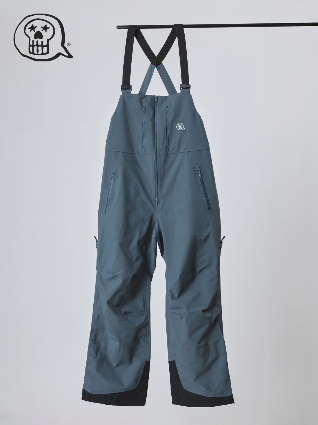 25/26モデル GENTLE BIB PANTS WIDE FIT #BLUEGREY｜unfudge outerwear