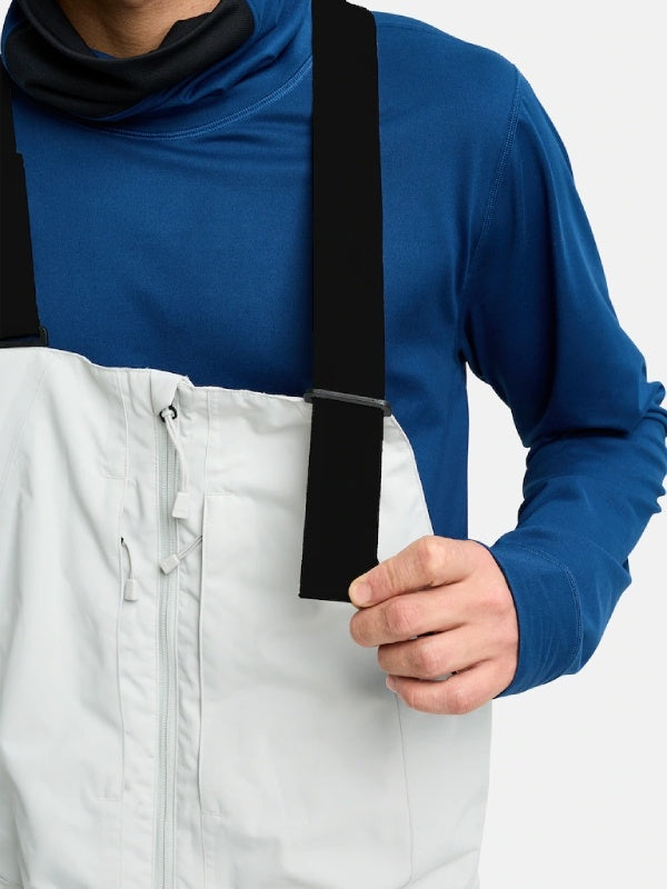 25/26モデル Men's Reserve 2L Relaxed Bib Pants #GRAY CLOUD [302691]｜BURTON