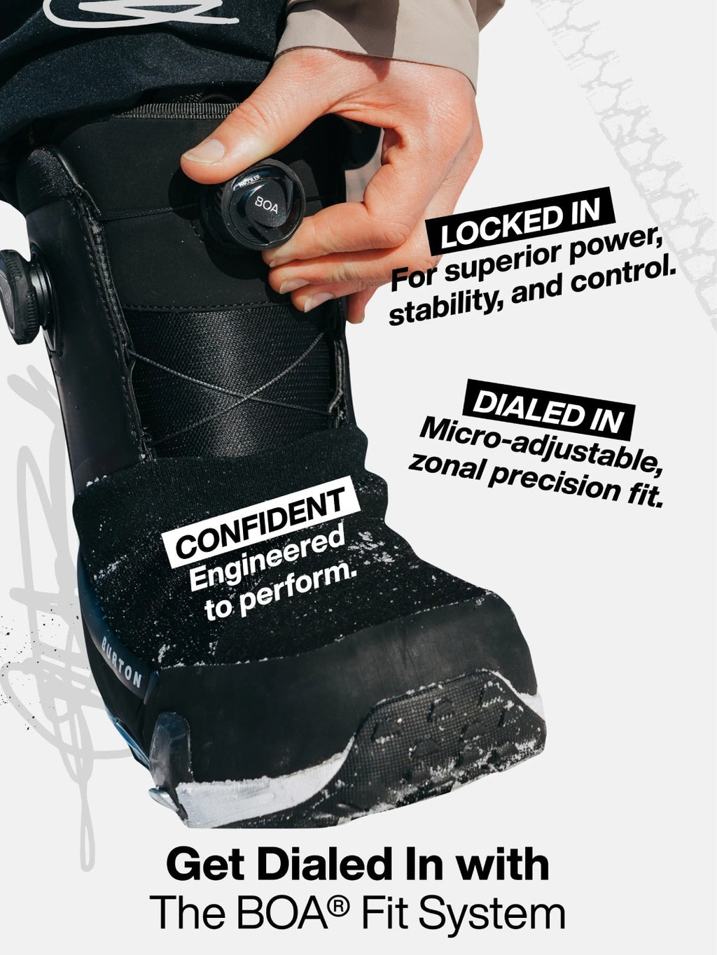 【Men】26/27モデル Men's Photon BOA Snowboard Boots Wide #CHINCHILLA GRAY [150861]｜BURTON