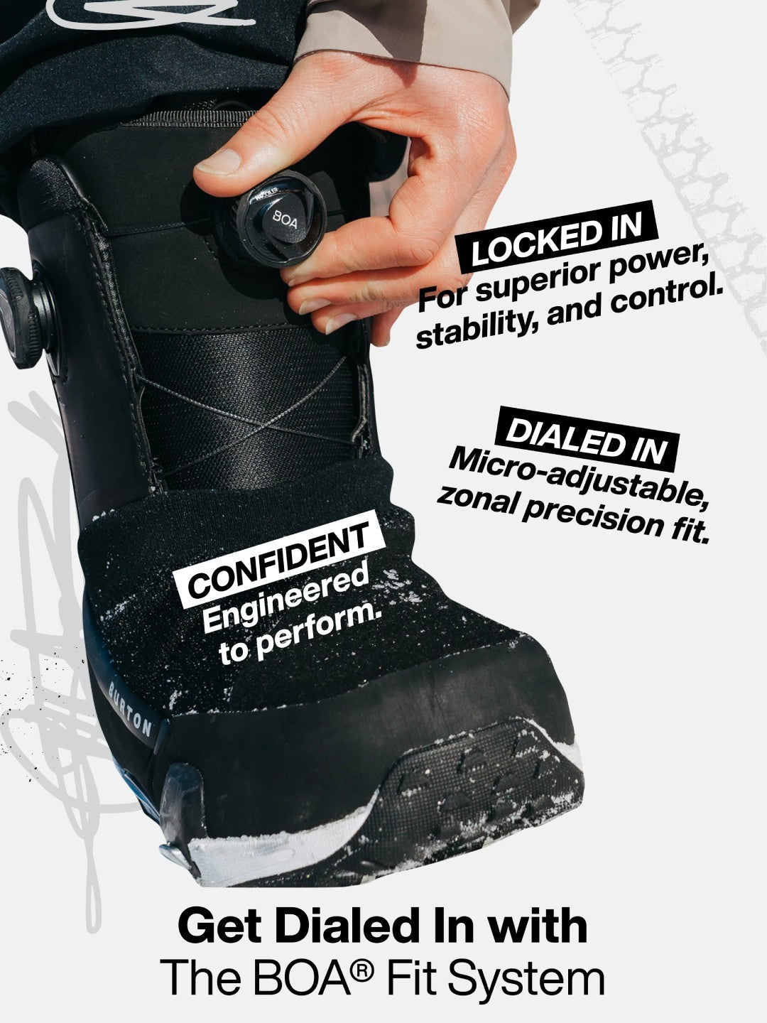 【Men】26/27モデル Men's Photon BOA Snowboard Boots Wide #CHINCHILLA GRAY [150861]｜BURTON