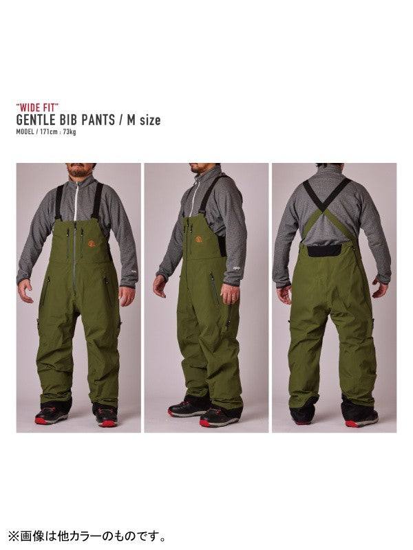 24/25モデル GENTLE BIB PANTS WIDE FIT #BLUEGREY｜unfudge outerwear