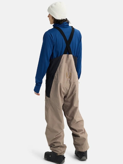25/26モデル Men's Reserve 2L Relaxed Bib Pants #SUMMIT TAUPE/TRUE BLACK [302691]｜BURTON