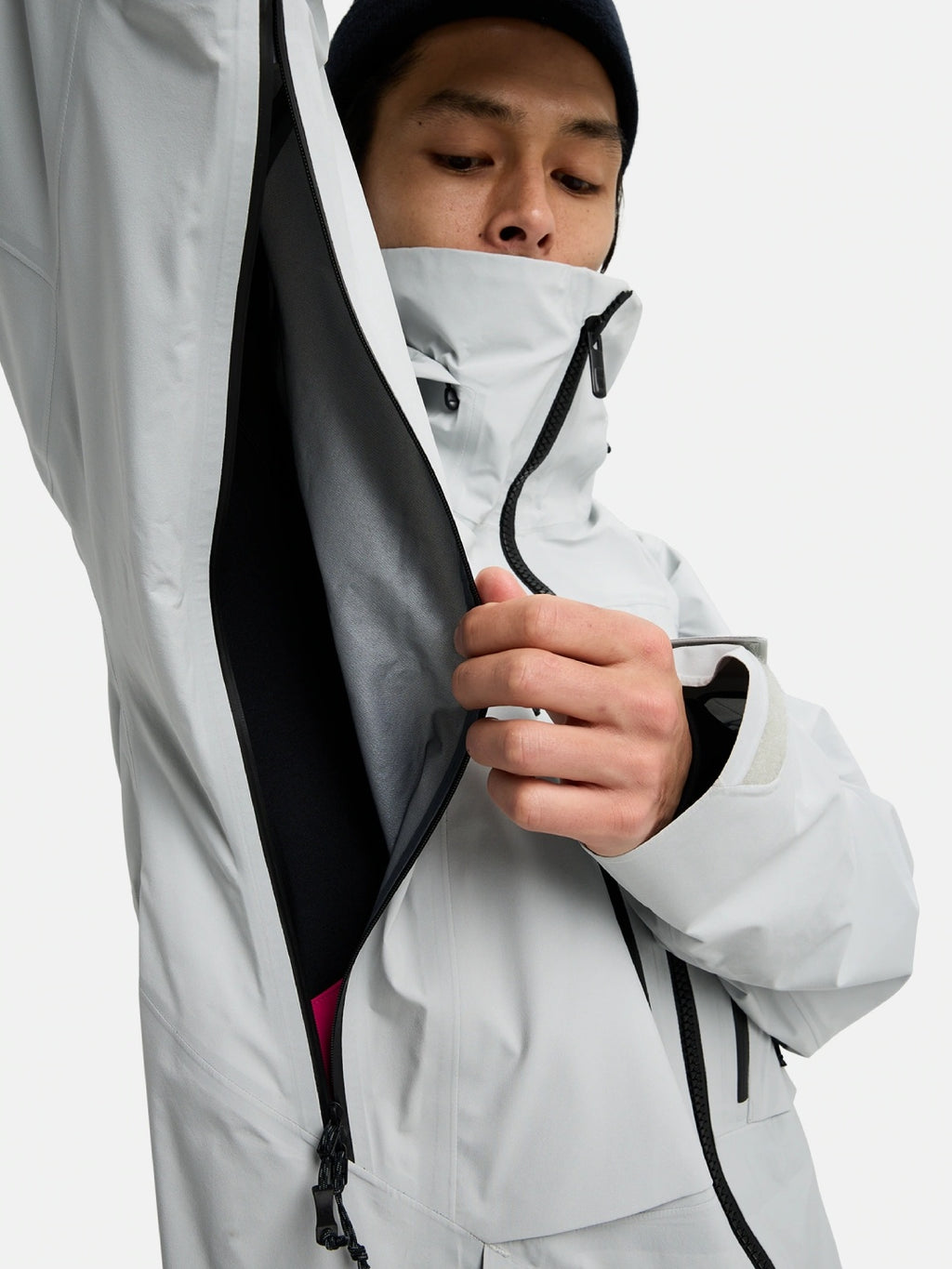 25/26モデル Men's [ak] Hover GORE‑TEX C-Knit 3L Stretch Jacket #GRAY CLOUD [100131]｜BURTON