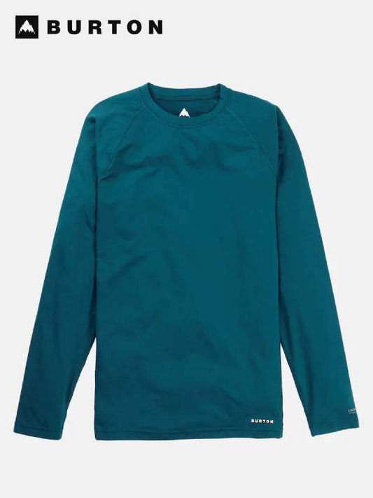 24/25モデル Men's Midweit X Base Layer Crewneck #Deep Emerald [221921]｜BURTON