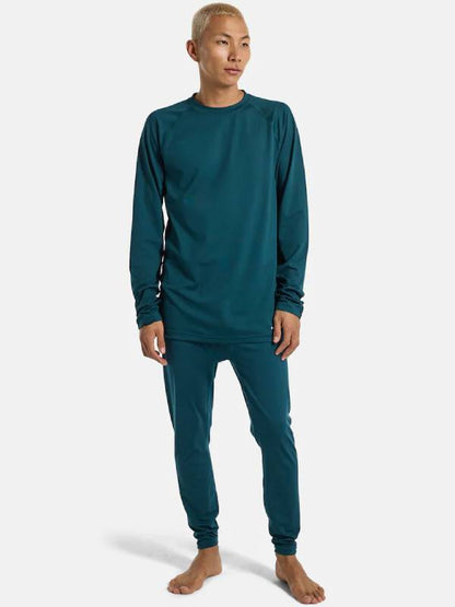 24/25モデル Men's Midweit X Base Layer Crewneck #Deep Emerald [221921]｜BURTON