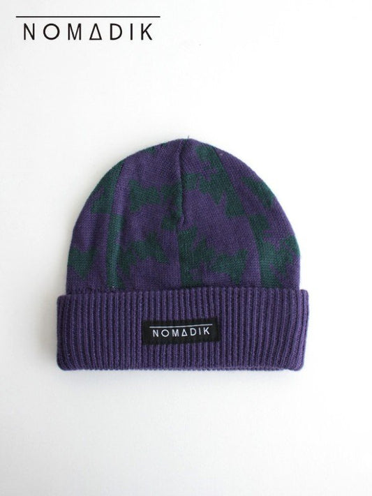 24/25モデル JACQUARD BEANIE #PURPLE｜NOMADIK