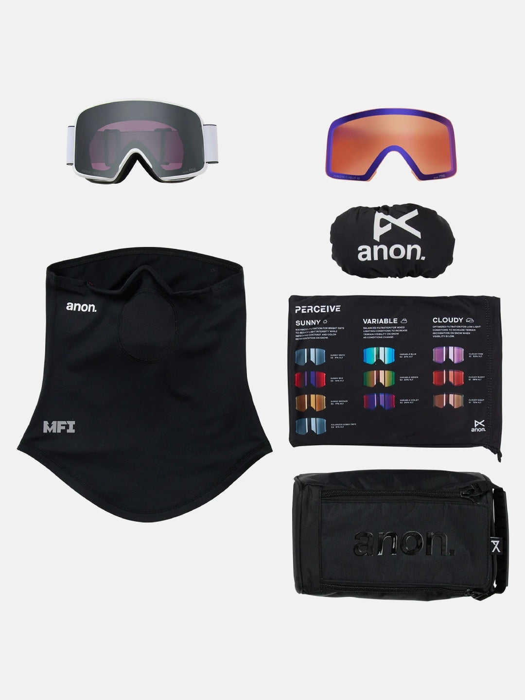 25/26モデル M6 Goggles + Bonus Lens + MFI Face Mask #White