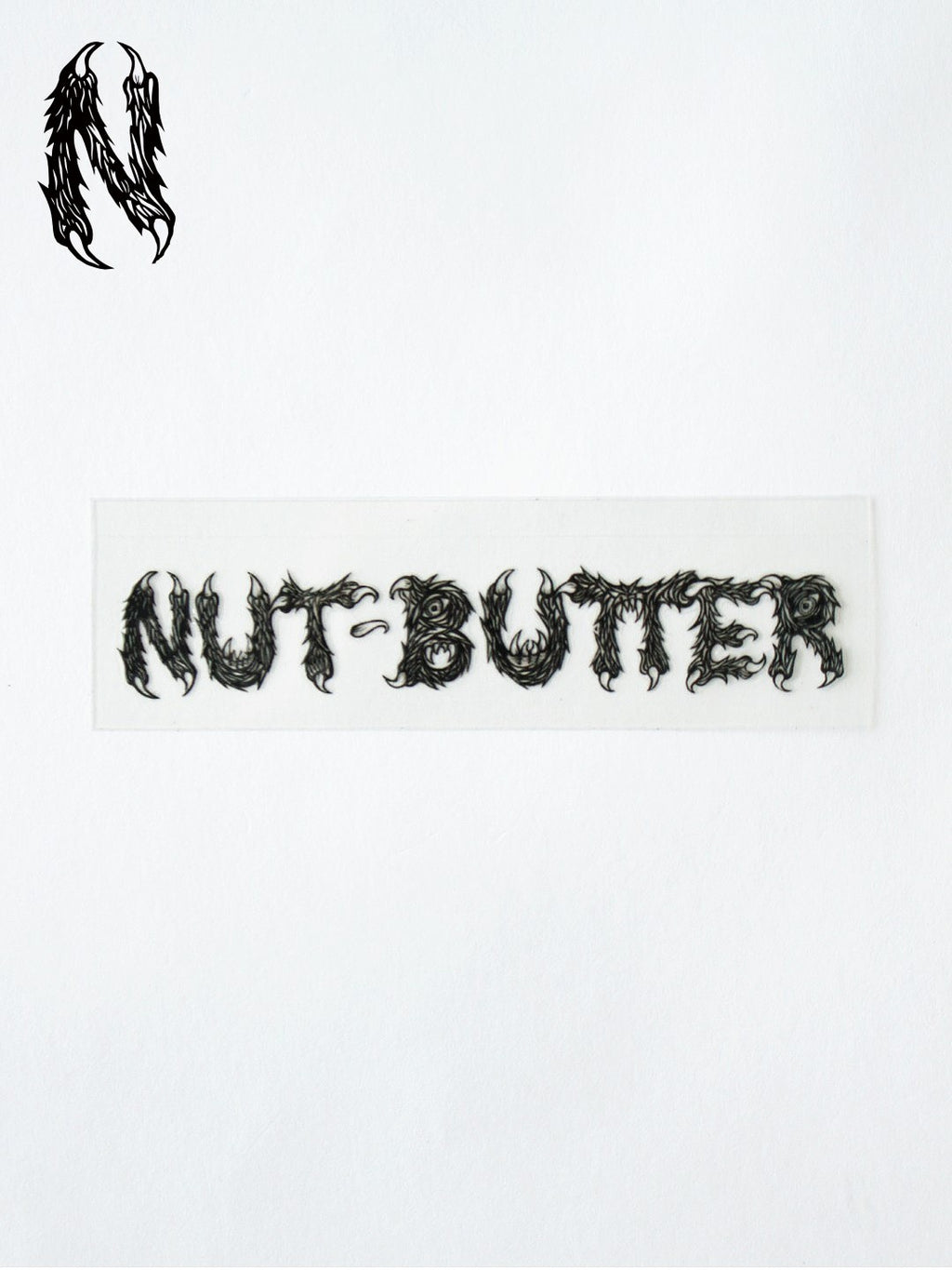 NUT-BUTTER ロゴ 転写ステッカー #BLACK｜NUT-BUTTER