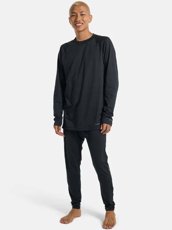 24/25モデル Men's Midweight Base Layer Crewneck  #True Black [102571]｜BURTON