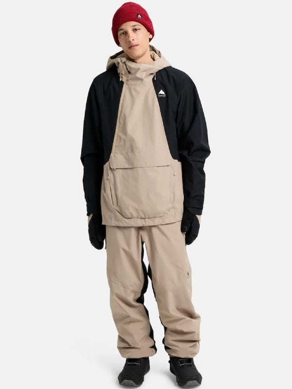 25/26モデル Men's Reserve 2L Relaxed Anorak Jacket #SUMMIT TAUPE/TRUE BLACK [302591]｜BURTON