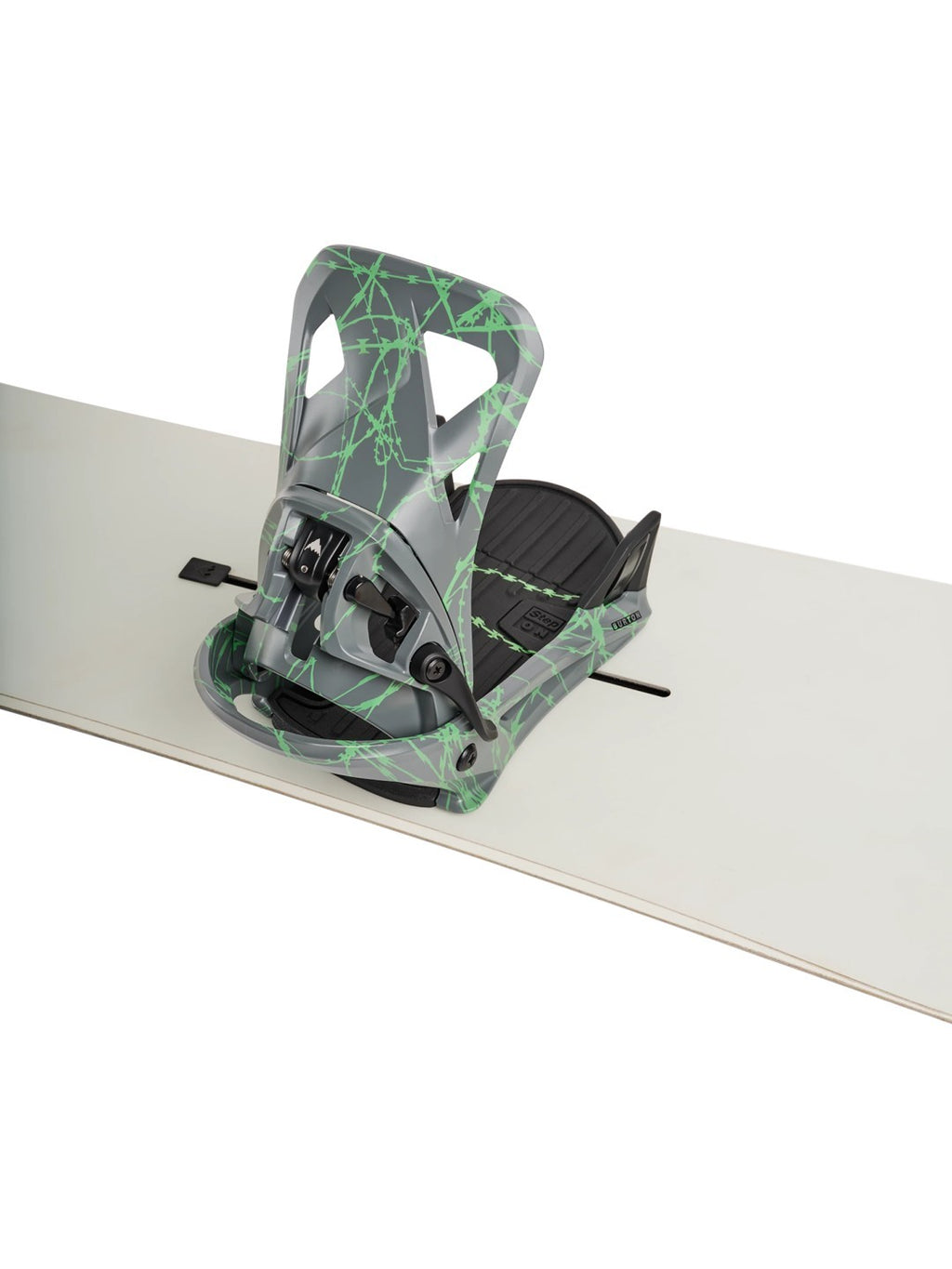 【Men】26/27モデル Men's Step On Re:Flex Snowboard Bindings #GRAY/GREENV [172831]｜BURTON