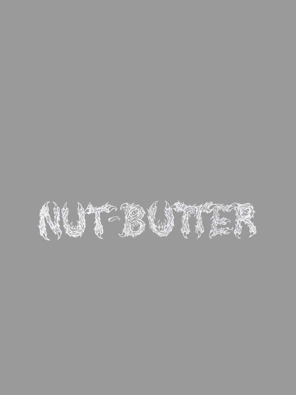NUT-BUTTER ロゴ 転写ステッカー #WHITE｜NUT-BUTTER