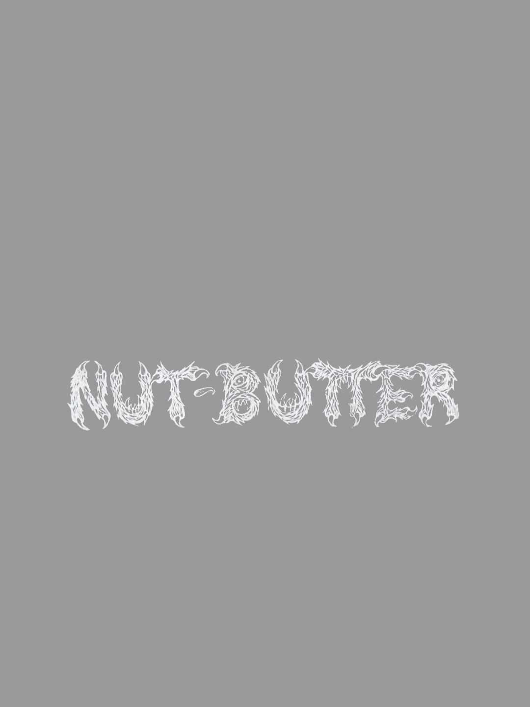 NUT-BUTTER ロゴ 転写ステッカー #WHITE｜NUT-BUTTER