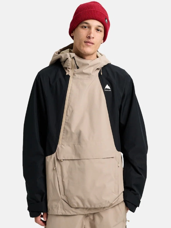 25/26モデル Men's Reserve 2L Relaxed Anorak Jacket #SUMMIT TAUPE/TRUE BLACK [302591]｜BURTON