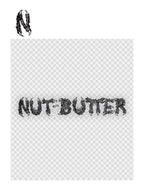 NUT-BUTTER ロゴ 転写ステッカー #BLACK｜NUT-BUTTER