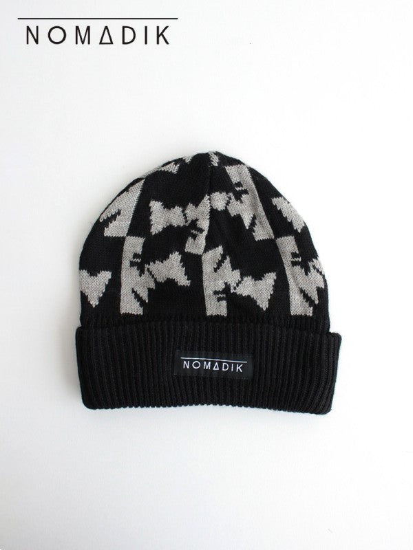 24/25モデル JACQUARD BEANIE #BLACK｜NOMADIK