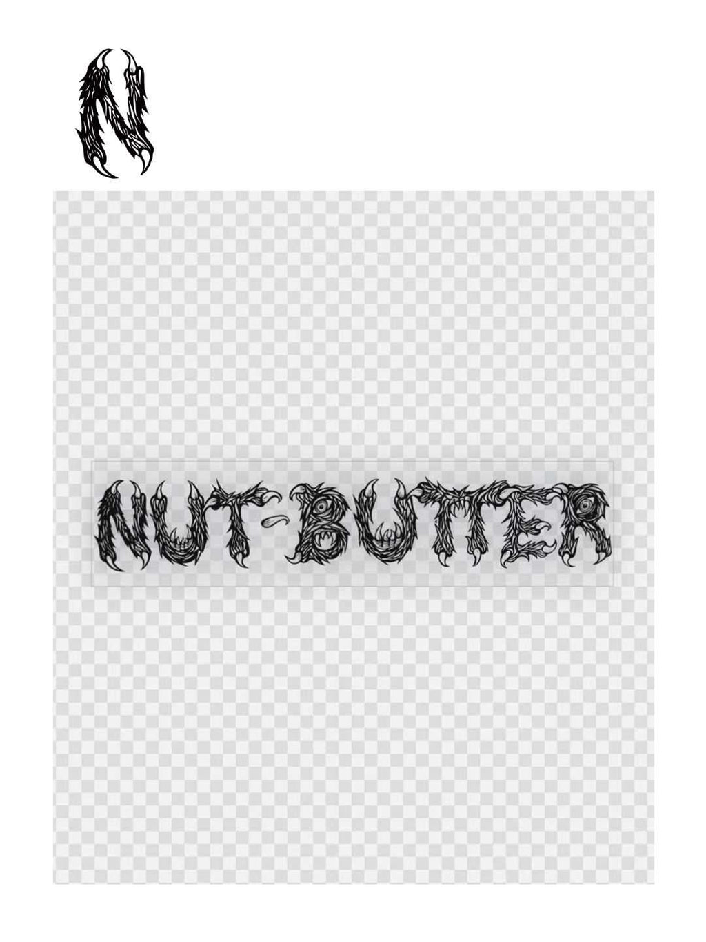 NUT-BUTTER ロゴ 転写ステッカー #BLACK｜NUT-BUTTER