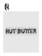 NUT-BUTTER ロゴ 転写ステッカー #BLACK｜NUT-BUTTER