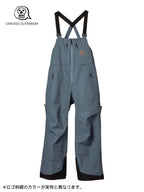 24/25モデル GENTLE BIB PANTS WIDE FIT #BLUEGREY｜unfudge outerwear