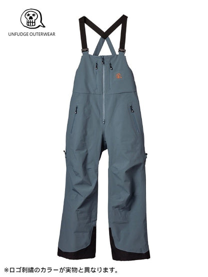 24/25モデル GENTLE BIB PANTS WIDE FIT #BLUEGREY｜unfudge outerwear 【SALE_20】