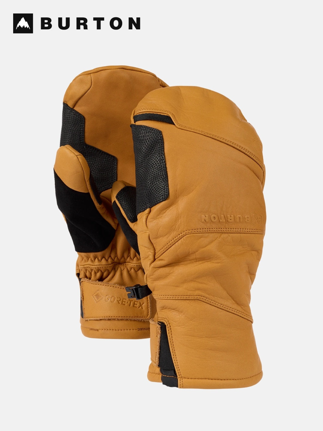 25/26モデル [ak] Clutch GORE-TEX Leather Mittens #HONEY [233451]｜BURTON