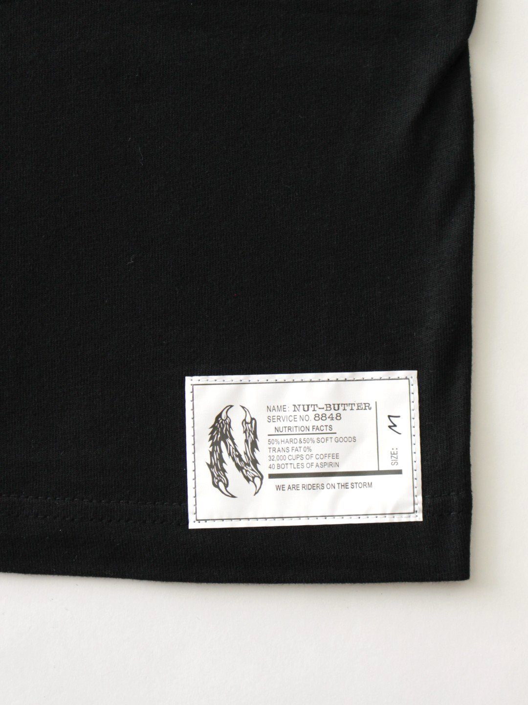 NUT-BUTTER 5.6オンス ビッグシルエット Ｔ #BLACK｜NUT-BUTTER