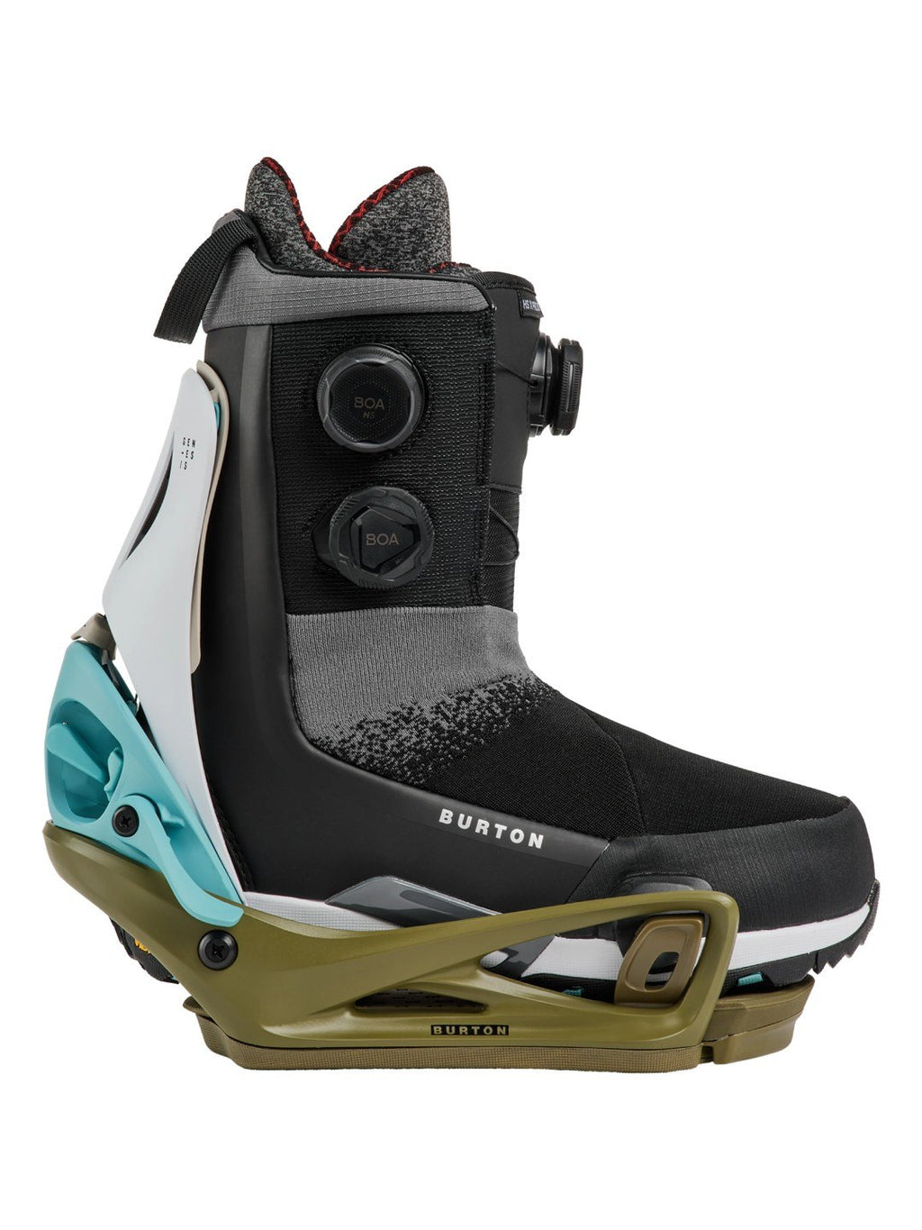 【Men】26/27モデル Men's Step On Genesis Re:Flex Snowboard Bindings #WHITE/DRIED MOSS [229601]｜BURTON